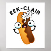 Eek-clair Funny Eclair Pun Poster (Voorkant)