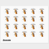 Eek-clair Grappige Eclair Grap  Ronde Sticker (Vel)