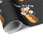 Eek-clair Grappige Eclair grapjas Donkere achtergr Cadeaupapier (Rol Hoek)
