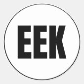EEK - Eek Classic Round Sticker (Voorkant)