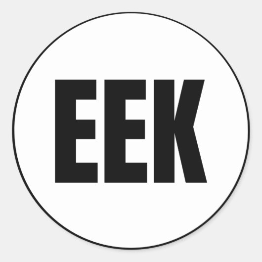EEK - Eek Classic Round Sticker (Voorkant)