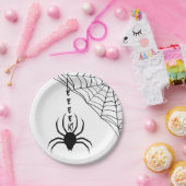Eek een Spider Halloween Party Papieren Bordje (Feest)