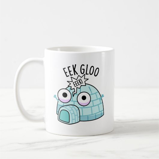 Eek-gloo Funny Igloo Pun Koffiemok (Links)