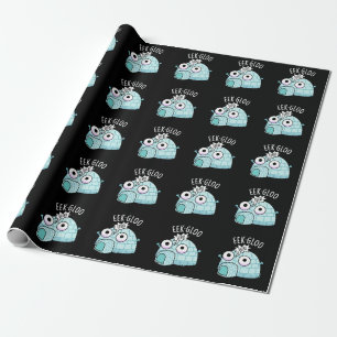 Eek-gloo Grappige Iglo Pun Donkere BG Cadeaupapier