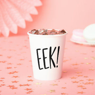 EEK! Grappig kinder Halloween-feest   Griezelige d Papieren Bekers