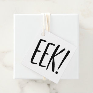 EEK! Grappige klas Halloween Spokerige traktatie Bedankjes Labels