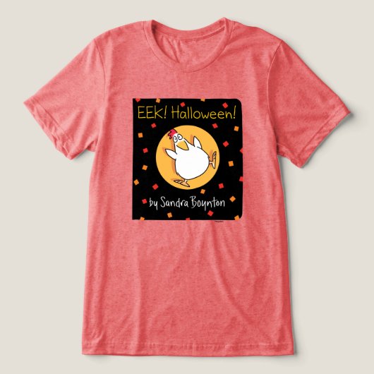 EEK! HALLOWEEN! BOOK HOESJE Sandra Boynton Tri-Blend Shirt (Design voorkant)