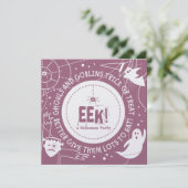 Eek Halloween-uitnodigingen Kaart (Staand voorkant)