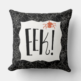 Eek! Scenary Cute Spider Halloween Design Kussen