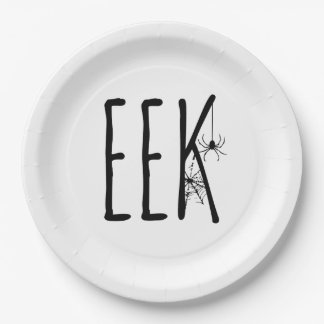 EEK! Spin en Web Halloween Papieren Borden Bordje