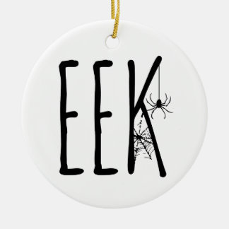 Eek Spin & Spinneweb Griezelige Enge Halloween Keramisch Ornament