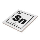 Eek van het teken van het teken van tin-element tegeltje (Zijkant)