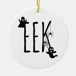 EEK Whimsical Geesten & Spinnen Halloween Keramisch Ornament
