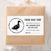 Eekeieren |  Boerderij Naam zwart/wit etiket (Insitu)