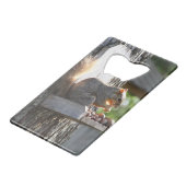 Eekflesopening Creditkaart Flessenopener (Achterkant Gekanteld)