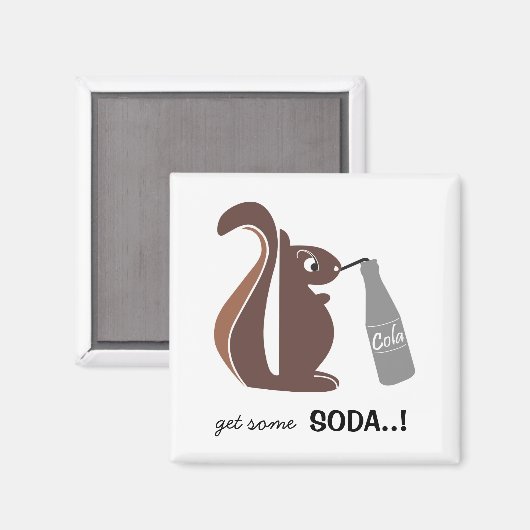 Eekhoorn 0025 nc magneet (Voorkant / Achterkant)