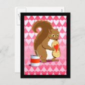 Eekhoorn 2 van Valentijn Feestdagenkaart (Voorkant / Achterkant)