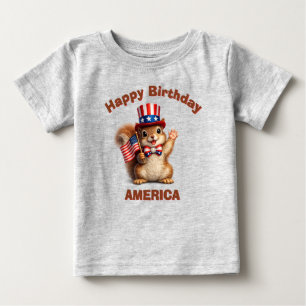 Eekhoorn (5m) Patriottisch Kinder T-Shirt