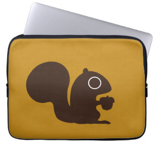 Eekhoorn - Achtergrondkleur is aanpasbaar Laptop Sleeve