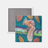 Eekhoorn - Acorn Harvest Magneet (Voorkant / Achterkant)