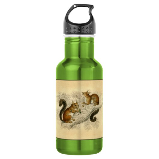 eekhoorn afdrukken waterfles (Voorkant)