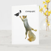 Eekhoorn Afstuderen Kaart (Gele Bloem)