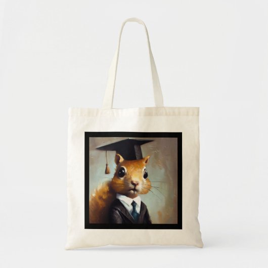 Eekhoorn Afstuderen Tote Bag (Voorkant)