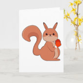 Eekhoorn als bokser met bokshandschoenen kaart (Gele Bloem)