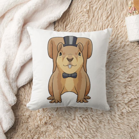 Eekhoorn als bruidegom met pak kussen (Deken)