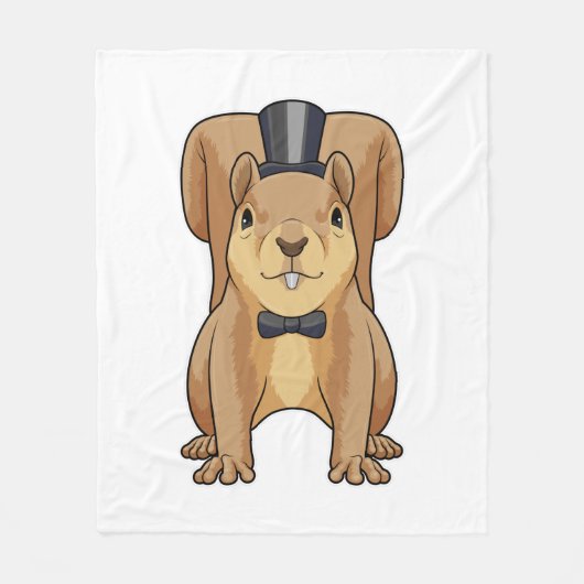 Eekhoorn als groom met Suit Fleece Deken (Voorkant)