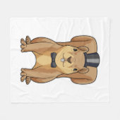 Eekhoorn als groom met Suit Fleece Deken (Voorkant (Horizontaal))