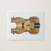 Eekhoorn als groom met Suit Legpuzzel (Horizontaal)