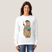 Eekhoorn als leraar met boek trui (Voorkant volledig)