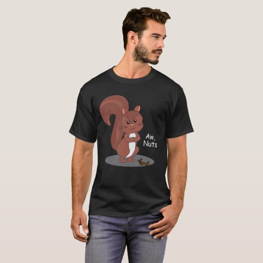 Eekhoorn "Aw Nuts" T-shirt (Voorkant volledig)