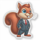 Eekhoorn, baas dieren sticker (Voorkant)