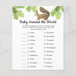 Eekhoorn - Baby rond de wereld spel