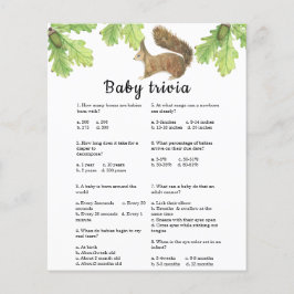 Eekhoorn - Baby Trivia | Baby Shower Spel