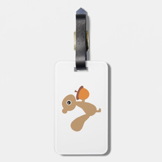 eekhoorn bagagelabel (Achterkant verticaal)