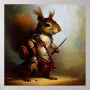 eekhoorn barbaar poster