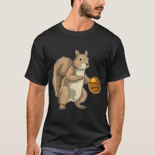 Eekhoorn Basketballer Basketbal T-shirt