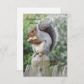 eekhoorn bedankkaart (Voorkant / Achterkant)