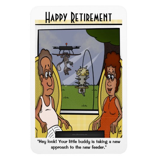 Eekhoorn Bewijs Pensioen Grote Magnet Magneet (Verticaal)