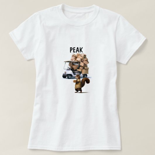 Eekhoorn Bezorgchauffeur T-shirt (Design voorkant)
