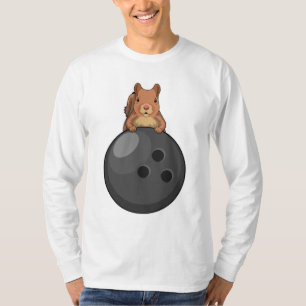 Eekhoorn bij Bowling met Bowling-bal T-shirt