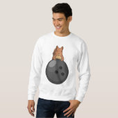 Eekhoorn bij Bowling met Bowling-bal Trui (Voorkant volledig)