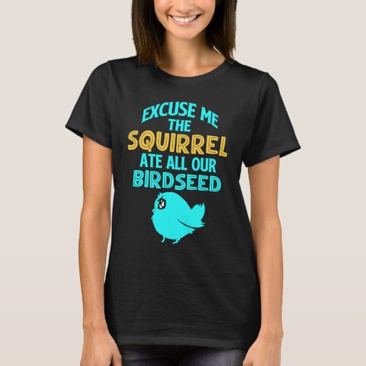 Eekhoorn bij de vogelvoeder t-shirt (Voorkant)