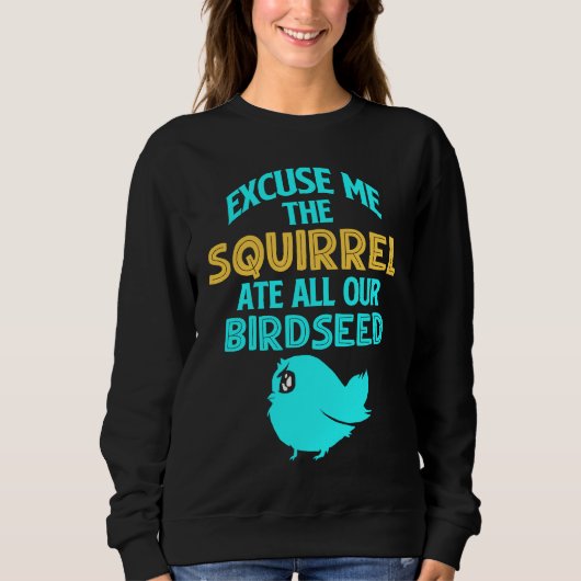 Eekhoorn bij de vogelvoeder trui (Voorkant)