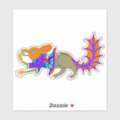 "Eekhoorn bij een middeleeuwse rave" Vinyl Sticker (Vel)