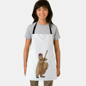 Eekhoorn bij honkbal met honkbalknuppel schort (Insitu)