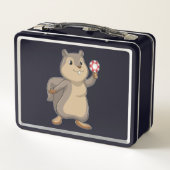 Eekhoorn bij Poker met Pokerfiches (Achterkant)